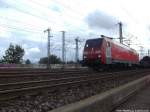 EG 3105 mit einen Gterzug kurz hinter Hamburg Harburg am 31.8.13