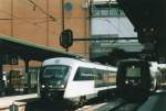 DSB Litra 4012 wartet am 23 Mai 2004 in Odense auf die Fahrt nach Svendborg.