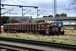 KÖF 2,mit der DSB-nr 276 schob 2 rungenwagen der gattung SPNS,zum bf padborg,06.10.16