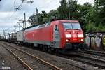 EG 3104 zog einen containerzug durch hh-harburg,25.07.17