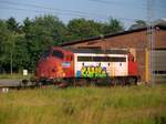 Railcare My 1122 abgestellt im Gbf Padborg(aufgenommen aus dem in Padborg einfahrenden ICE).