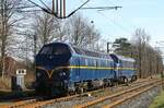Viking Rail 1831 (ex CFL 1805) + MY 1146 beim Umlaufen in Pattburg/Padborg 03.03.2023
