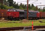 Noch bis 9.August stehen zahlreiche MZ Loks im dänischen Padborg um die Güterzüge von und nach Fredricia zu bringen.