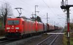 DBSSC 185 402 + 336 mit Coil und Gefahrgut-Zug auf dem Weg nach Pattburg/DK. Jbek 06.04.2022