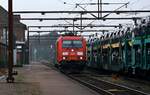 DBCSC 185 321-4 auf Rangierfahrt im Bhf Pattburg/DK. 23.10.2026