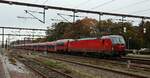 DSB Litra EB 3203 mit dem EC401 als ECE39x unterwegs Richtung Hamburg, Einfahrt Bhf Pattburg/DK. 23.10.2026