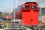 Schneepflug Meiningen abgestellt im BW Rostock Hbf.27.09.2015