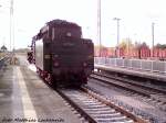 Einfahrt 03 1010 aus Stralsund in den Bahnhof Bergen auf Rgen am 27.10.12