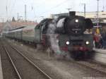 03 1010 mit dem D-Zug mit ziel cottbus im Bahnhof Stralsund Hbf am 12.10.13