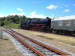 03 1010 beim einfahren in den Bahnhof Putbus am 15.6.14