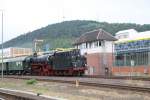 41 096 auf dem Weg nach Brauenschweig mit Tender voran in Oker.