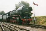 Scanbild von VSM-Dampfross 44 1593 in Beekbergen, das Bw dieser Niederländischen Museumseisenbahn, 4 September 2000.