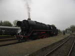 44 1486 steht fr Fhrerstandsmitfahrten im Egelner Bahnhof am 6.5.17 bereit