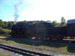 52 8079 bei rangierarbeiten im Bahnhof Putbus am 15.6.14