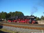 52 8079 abgestellt im Bahnhof Putbus am 14.6.14