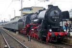 Sonderzug mit 52 1360 treft in Trier ein am 28 April 2018.