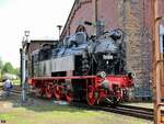 075 515 zu sehen beim heizhausfest im schsischen eisenbahnmuseum chemnitz-hilbersdorf,21.08.21