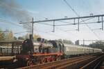 Eisenbahntradition Lengerich 78 468 steht am 2 Oktober 2001 mit ein Sonderzug nach Roterdam in Gouda.