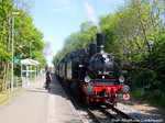 91 134 im Bahnhof Lauterbach Mole am 22.5.16