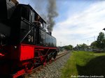 91 134 beim verlassen des Putbusser Bahnhofs in Richtung Lauterbach Mole am 22.5.16