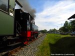 91 134 beim verlassen des Putbusser Bahnhofs in Richtung Lauterbach Mole am 22.5.16