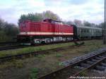 Am Morgen des 10.5.13 standte Bereits 112 565-7 (DB 202 565-8) mit einem Bghw wagen und 3 Begleitwagen sowie die Chemnitzer LVT´s von Kstner Schienenbusreisen in Putbus.