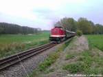 112 565-7 (DB 202 565-8) mit der MTEG  118 770-7 und den Bghw wagen von Lauterbahc Mole nach Bergen auf Rgen unterwegs / hier zwischen Lauterbach (Rgen) & Putbus am 11.5.13