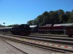 RBB 99 1782 und 112 565-7 im Bahnhof Putbus am 15.6.14