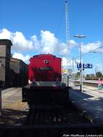 112 565-7 im Bahnhof Bergen auf Rgen am 15.6.14