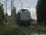 Die Hybrid-V100 Ost (ex BR 202) unterwegs nach Halle (Saale) am Bahnhof Delitzsch oberer Bahnhof am 24.6.15