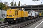 203 301-7 zog einen tunnel-spülzug durch hh-harburg,26.10.21