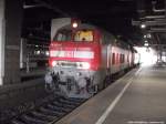 218 342-4 mit einer Weiteren 218er standte Abfahrbereit mit ziel Westerland (Sylt) im Bahnhof Hamburg Hbf am 1.9.13