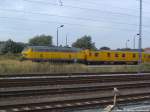 218 392-9 mit dem Messzug abgestellt in Stralsund am 10.9.13