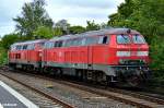 218 342-4 rangierte mit einer schwesterlok am bf niebüll,24.05.15