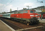 Am 28 September 2005 steht 218 367 in Koblenz Hbf.