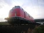 221 145 im Bauzugdienst am Flughafen Leipzig/Halle am 5.11.18