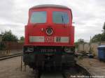 232 229 auf dem LEG Gelnde in Delitzsch am 29.6.15