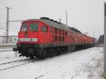 232 561 und die Ausgeschlachtete 232 229 abgestellt in Delitzsch am 5.1.15