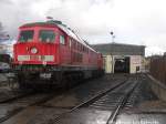 Ausgeschlachtete Dieselloks 232 701 und 232 182 und in der LEG Halle 132 158 in Delitzsch am 24.2.16