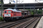 232 901-9 fuhr mit rungenwagen der gattung RES durch hh-harburg,05.09.16 