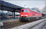 Die DB Cargo 232 537-1 in Dresden HBF.