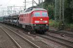 ludmilla 233 217-9 zog einen autozug am 20.09.13 durch hh-harburg 