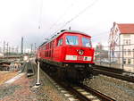 233 521 auf Rangierfahrt im Bahnhof Halle/Saale Hbf am 26.3.18