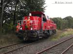 261 030-1 war bei rangierarbeiten beim bhf glinde am 16.10.12