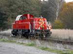 261 038-4 war bei rangierarbeiten am 29.10.13 beim bhf glinde