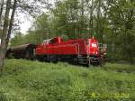 261 035-0 wartete auf abfahrt beim bhf glinde am 15.04.12