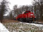 261 035-0 fuhr mit einen ganzzug von koops zum bhf glinde am 29.01.14