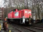 295 012-9 war bei rangierarbeiten am glinder bahnhof,14.01.16