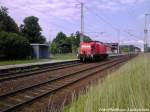 298 318-7 unterwegs nach Stralsund bei der Durchfahrt in Teschenhagen am 5.7.13