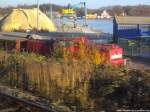 298 306 beim Rangieren im Stralsunder Sdhafen am 8.11.13